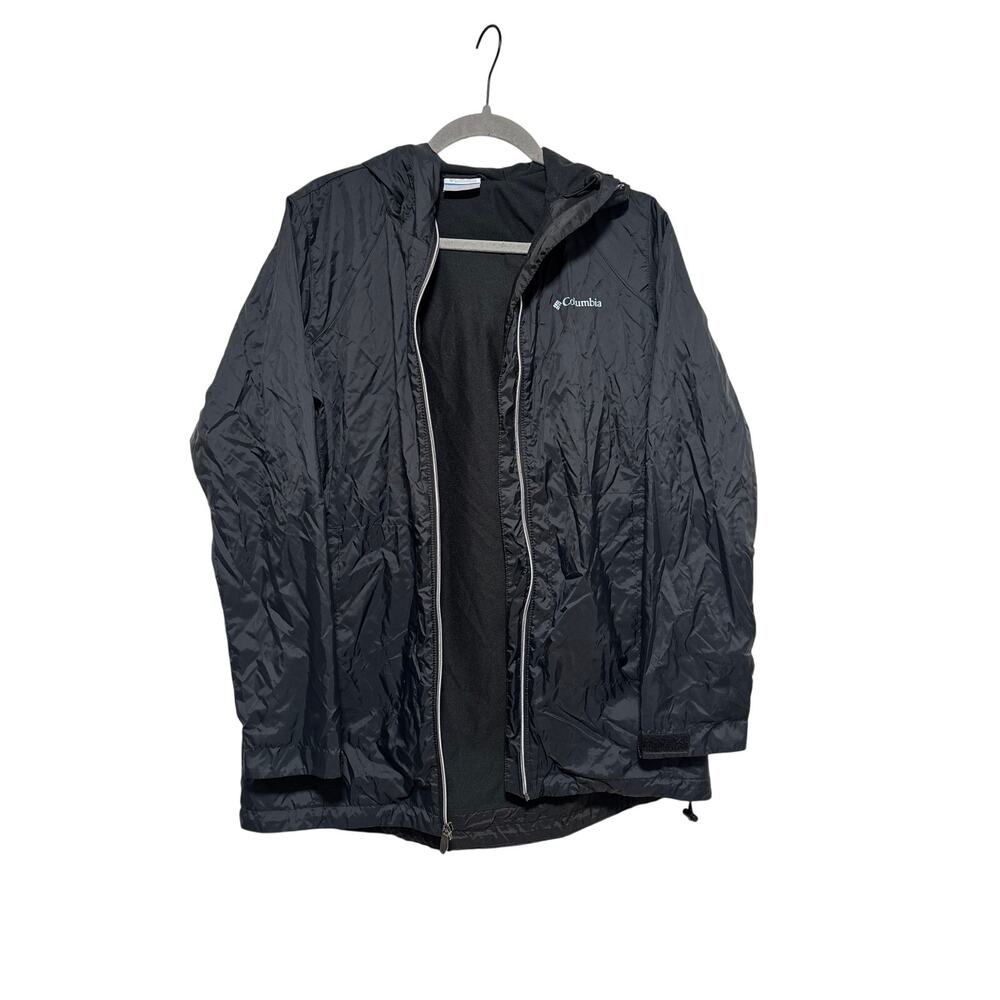 Columbia Black Hooded Outdoor Jacket Small - Picture 2 of 10